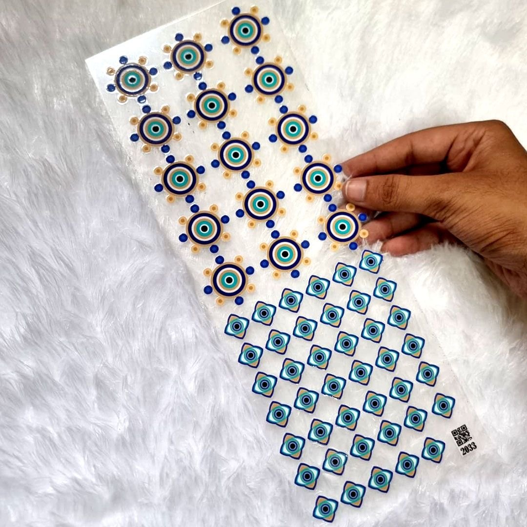 Protective Evil Eye UV DTF Sticker For Resin Art