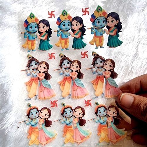 Radhe Krishna UV DTF Transfer Sheet hover