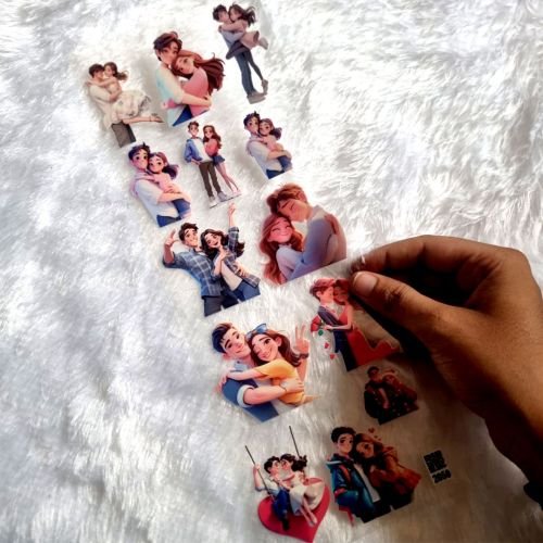 Romantic Couple UV DTF Sheet