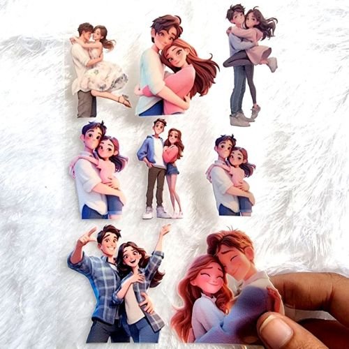 Romantic Couple UV DTF Sheet hover