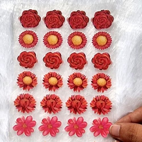 Rose Mix Flower Uv Dtf Sticker Sheet For Resin Art hover