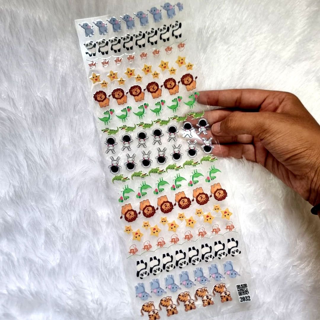 Safari Animals UV DTF Sticker For Resin Art