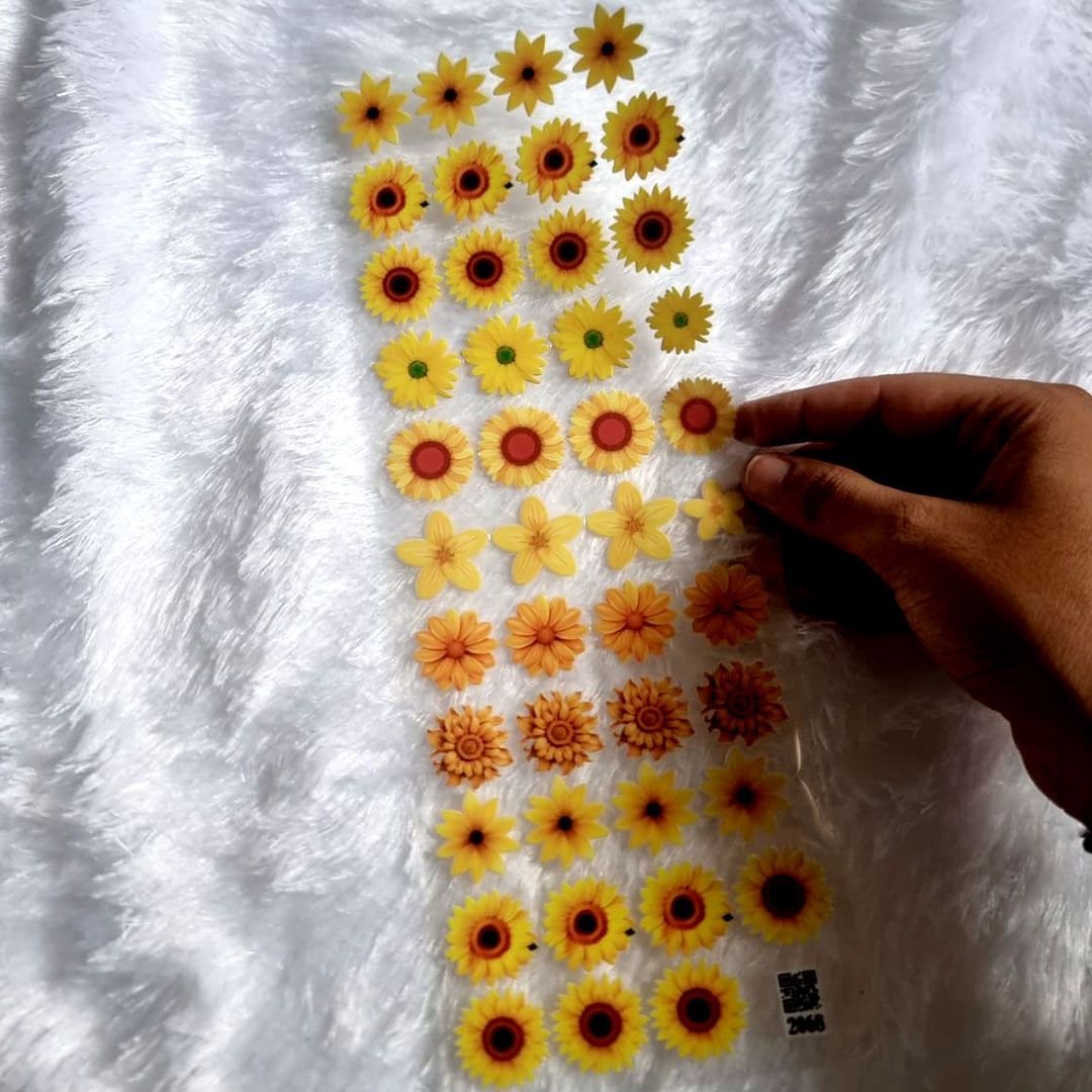 Sunflower UV DTF Sticker For Resin Art