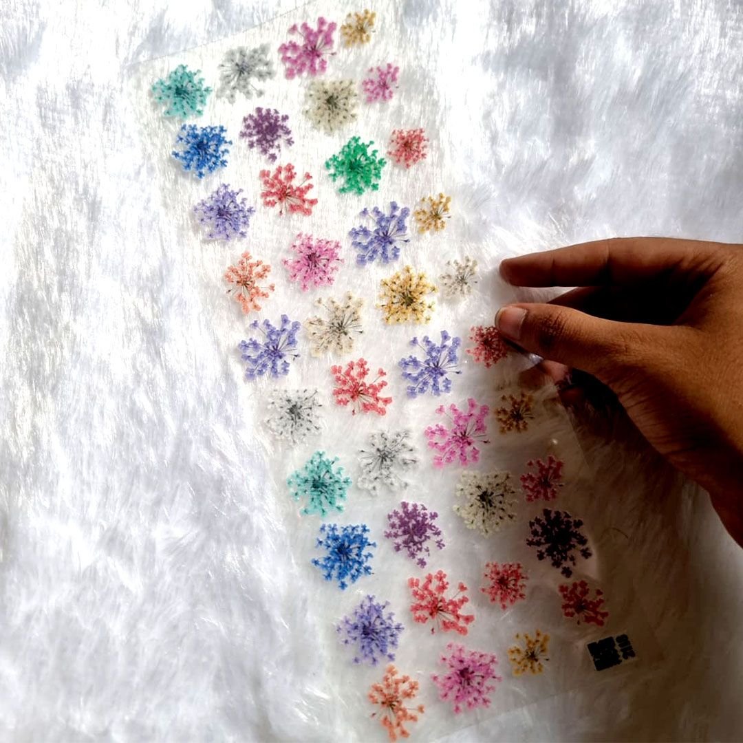 Annie's Lace Flower Transparent UV Sticker Sheet