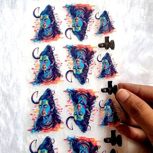 Iconic Lord Shiva UV DTF Sticker Sheet hover