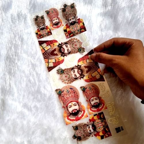 Khatu Shyam UV DTF Sticker Sheet