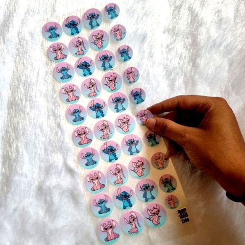 Lilo & Stitch Premium Cartoon Sticker Sheet For Resinart