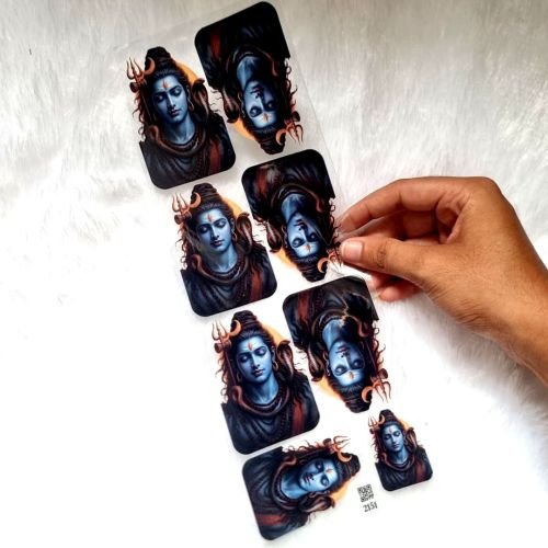 Mahadev Transparent UV DTF Sticker For Resin Art