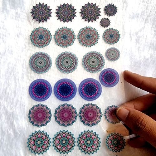Mandala Style Decorative UV DTF Stricker Sheet hover