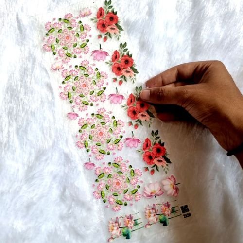 Mandala Themed Floral Design UV DTF Sticker For Resinart
