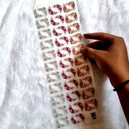 Premium Floral Design UV DTF Sticker Sheet