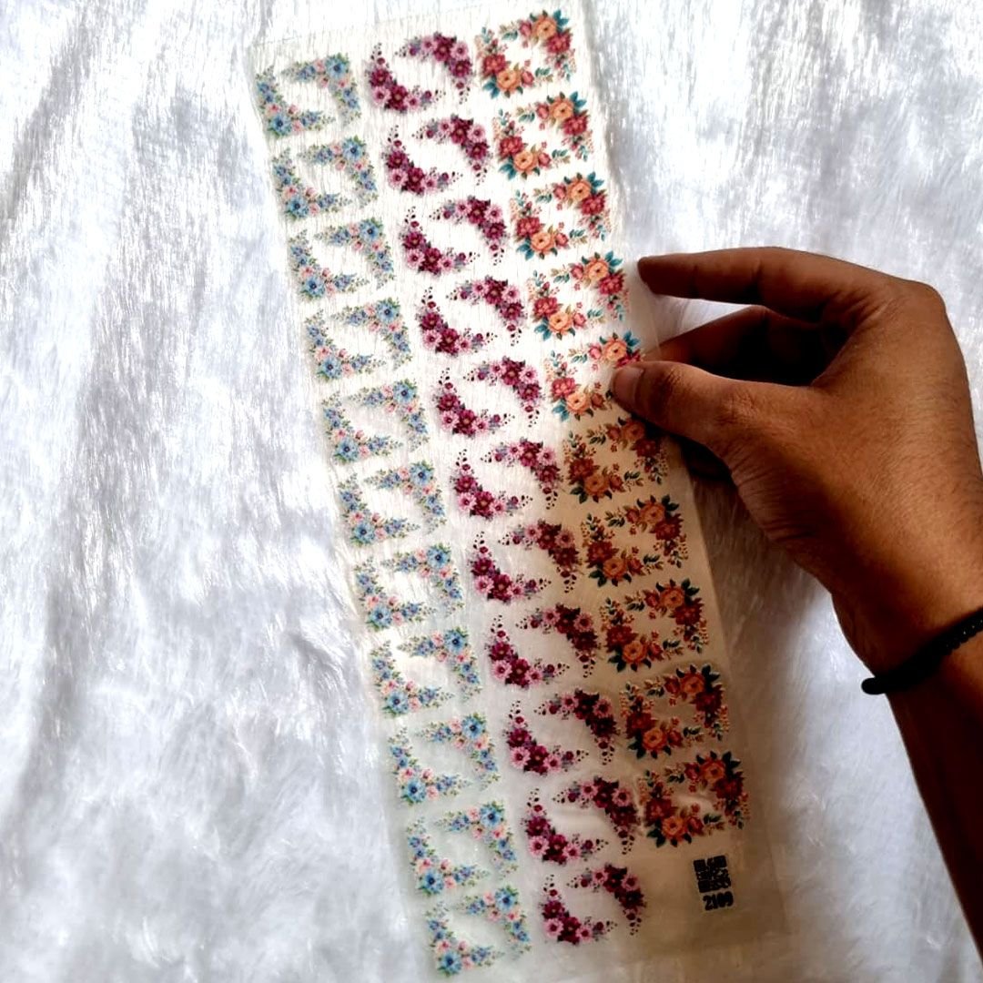 Premium Floral Design UV DTF Sticker Sheet