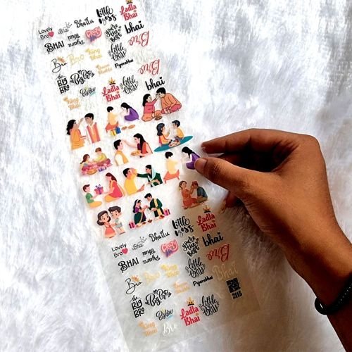 Raksha Bandhan Theme UV DTF Stickers For Resinart