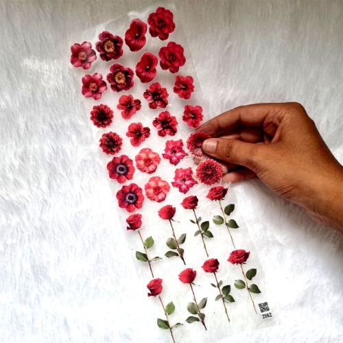 Rose Blossom Floral UV DTF Decal Collection