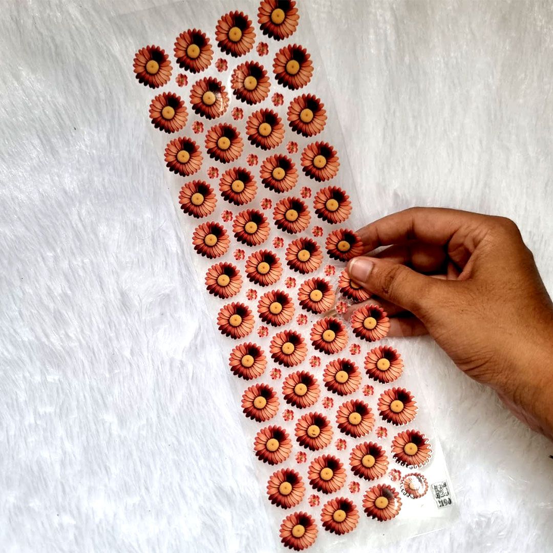 Rust Pink Garden Daisy UV DTF Sticker Collection For Resin Craft