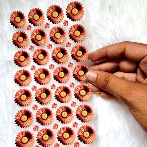 Rust Pink Garden Daisy UV DTF Sticker Collection For Resin Craft hover