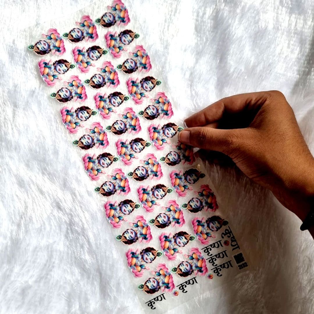 Shree Krishna JI UV DTF Sticker Sheet