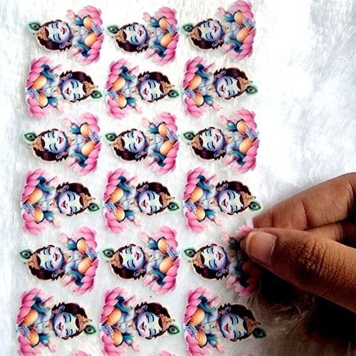 Shree Krishna JI UV DTF Sticker Sheet hover
