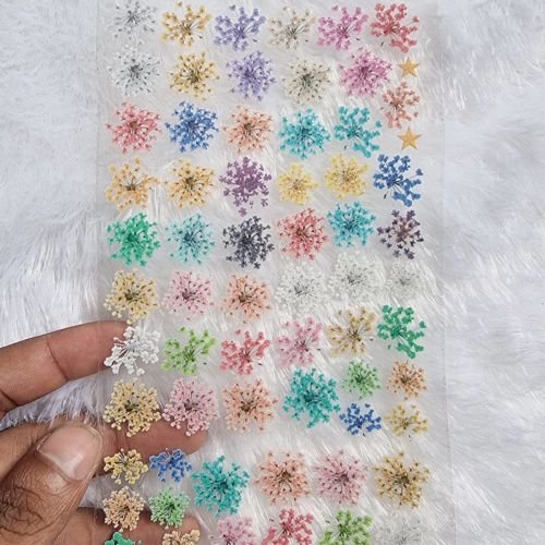 Colorful Baby Breath Flower UV DTF Sticker Sheet hover
