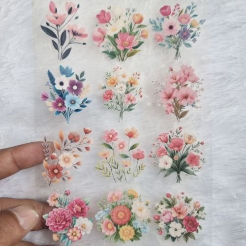 Floral Bouquet Sticker Sheet For Resinart hover