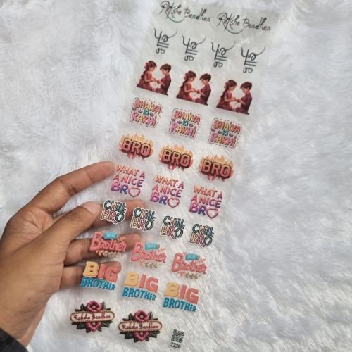 Rakhi Festival UV DTF Decals For Resin Projects