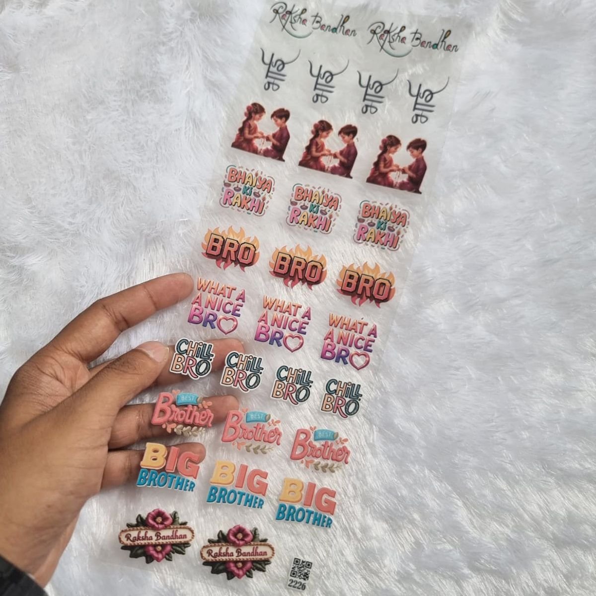 Rakhi Festival UV DTF Decals For Resin Projects