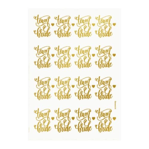 Team Bride Golden Embossed Insert Sheet A4 For Resin Art (TR900)