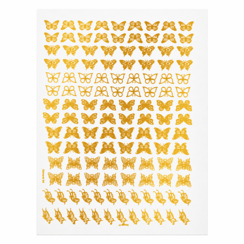 Butterfly Golden Embossed Insert Sheet A4 For Resin Art (TR809)