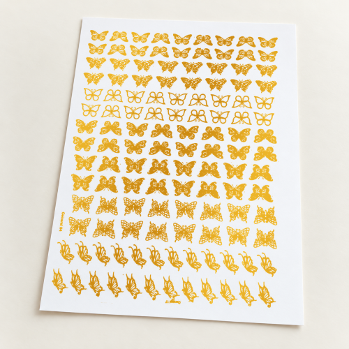 Butterfly Golden Embossed Insert Sheet A4 For Resin Art (TR809) hover