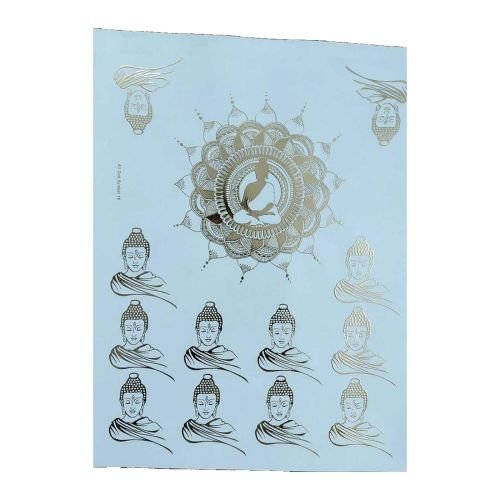 Buddha & Mandala Golden Embossed Insert Sheet A4 For Resin Art (TR449)