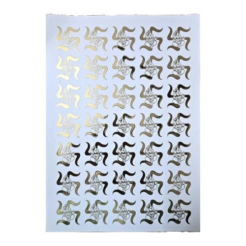 Ganeshji Golden Embossed Insert Sheet A4 For Resin Art (TR431)
