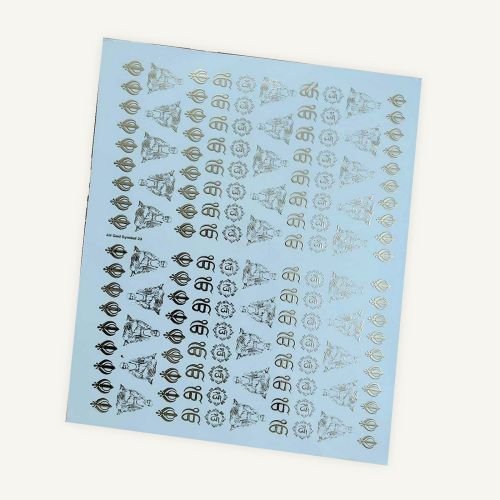 Mixed Spiritual Mini Motifs Golden Embossed Insert Sheet A4 For Resin Art (TR454) hover