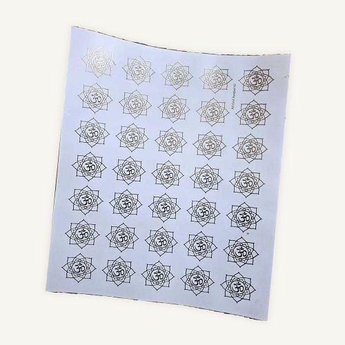 Om Mandala Golden Embossed Insert Sheet A4 For Resin Art (TR443) hover