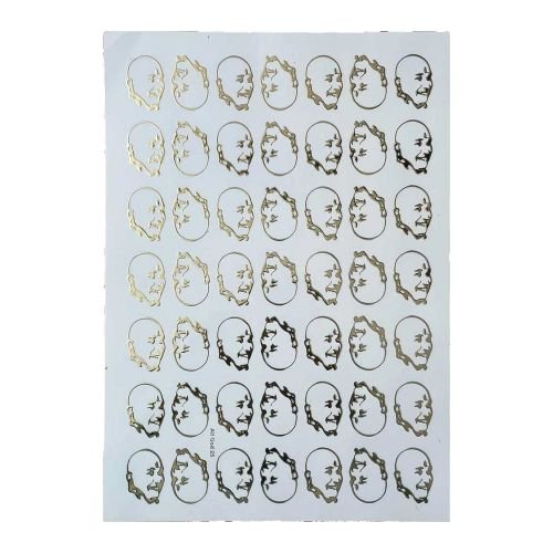 Spiritual Portraits Golden Embossed Insert Sheet A4 For Resin Art (TR456)