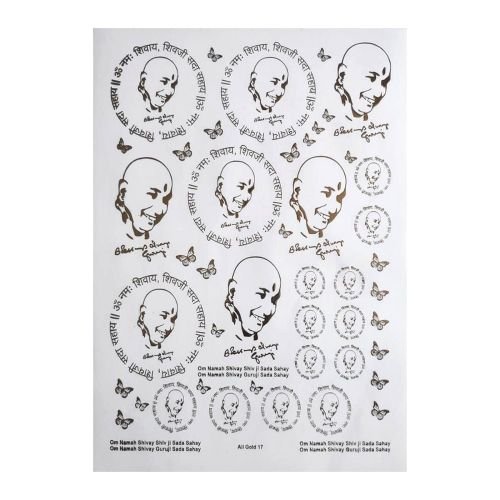 Spiritual Portraits & Mantra Golden Embossed Insert Sheet A4 For Resin Art (TR799)