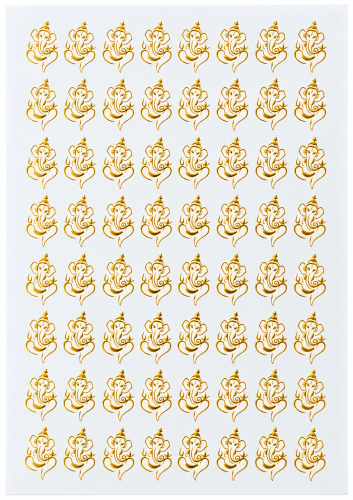 Ganeshji Golden Embossed Insert Sheet A4 For Resin Art (TR430)