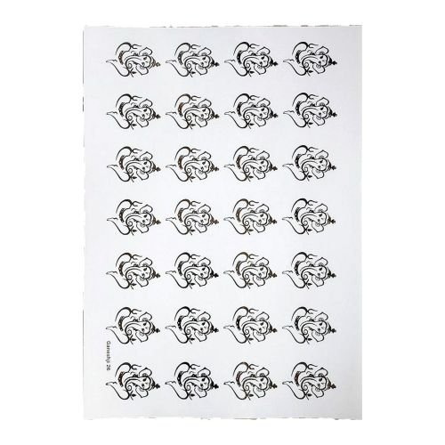 Ganeshji Golden Embossed Insert Sheet A4 For Resin Art (TR898)