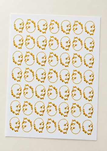 Spiritual Portraits Golden Embossed Insert Sheet A4 For Resin Art (TR456) hover