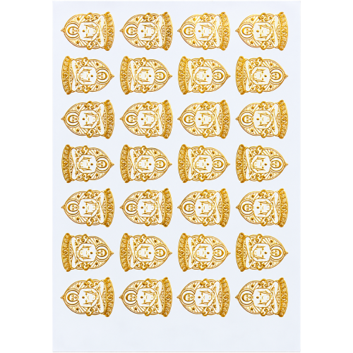 Devotional Portrait Medallions Golden Embossed Insert Sheet A4 For Resin Art (TR448)