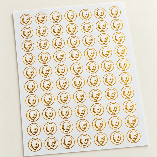 Mini Spiritual Portraits Golden Embossed Insert Sheet A4 For Resin Art (TR804) hover