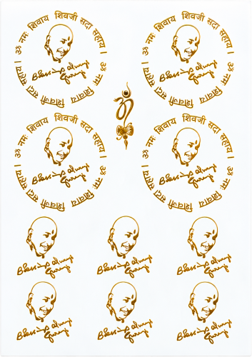 Spiritual Portraits & Mantra Golden Embossed Insert Sheet A4 For Resin Art (TR802)